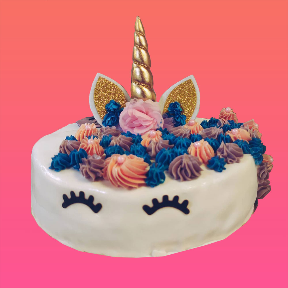 Gâteau licorne réalisé pour un client